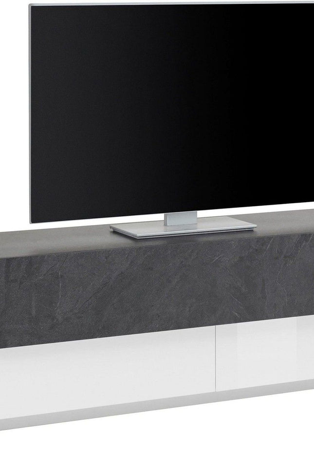 Porta tv CORO 240 cm 3 ante a ribalta.