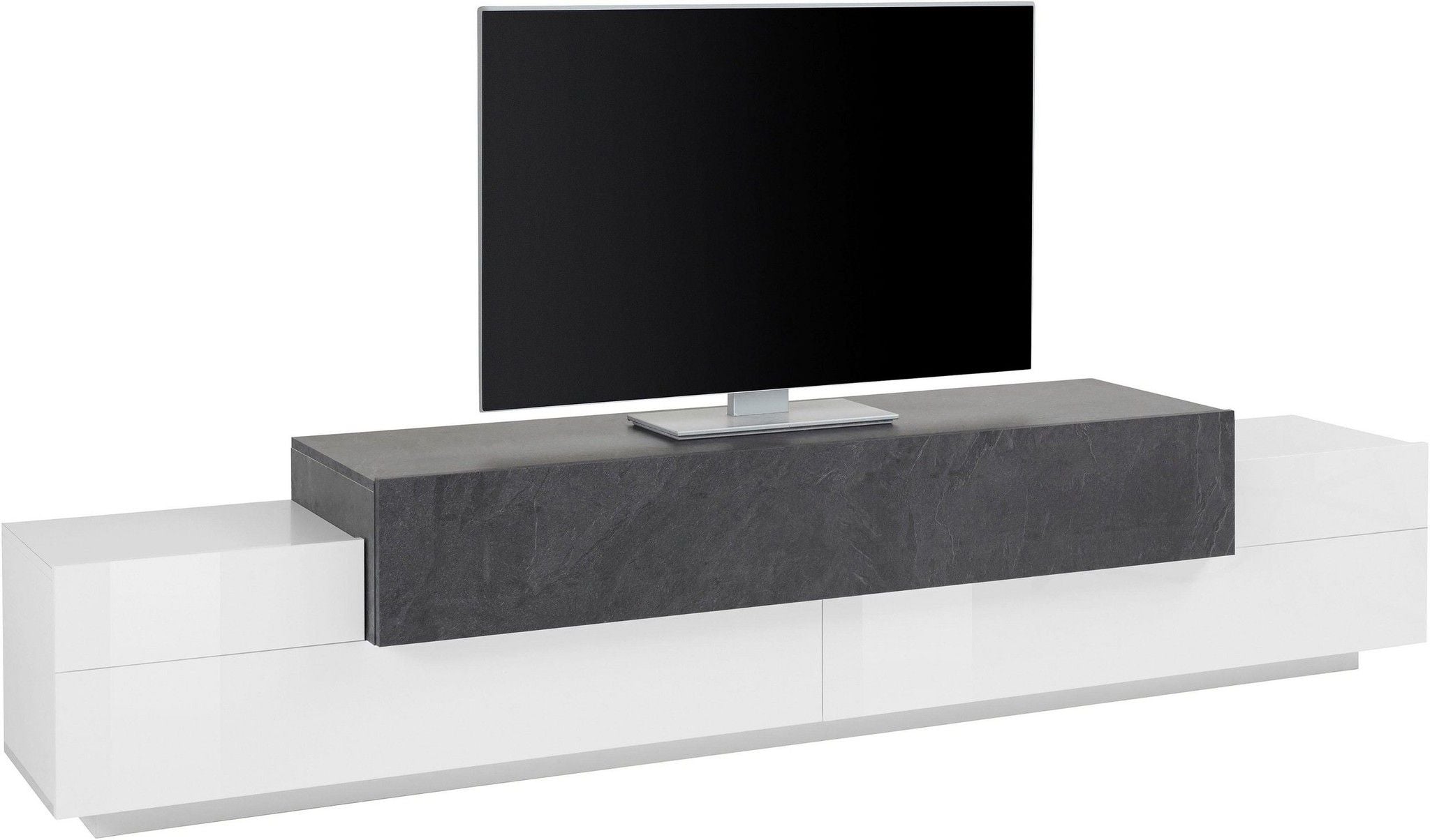 Porta tv CORO 240 cm 3 ante a ribalta.