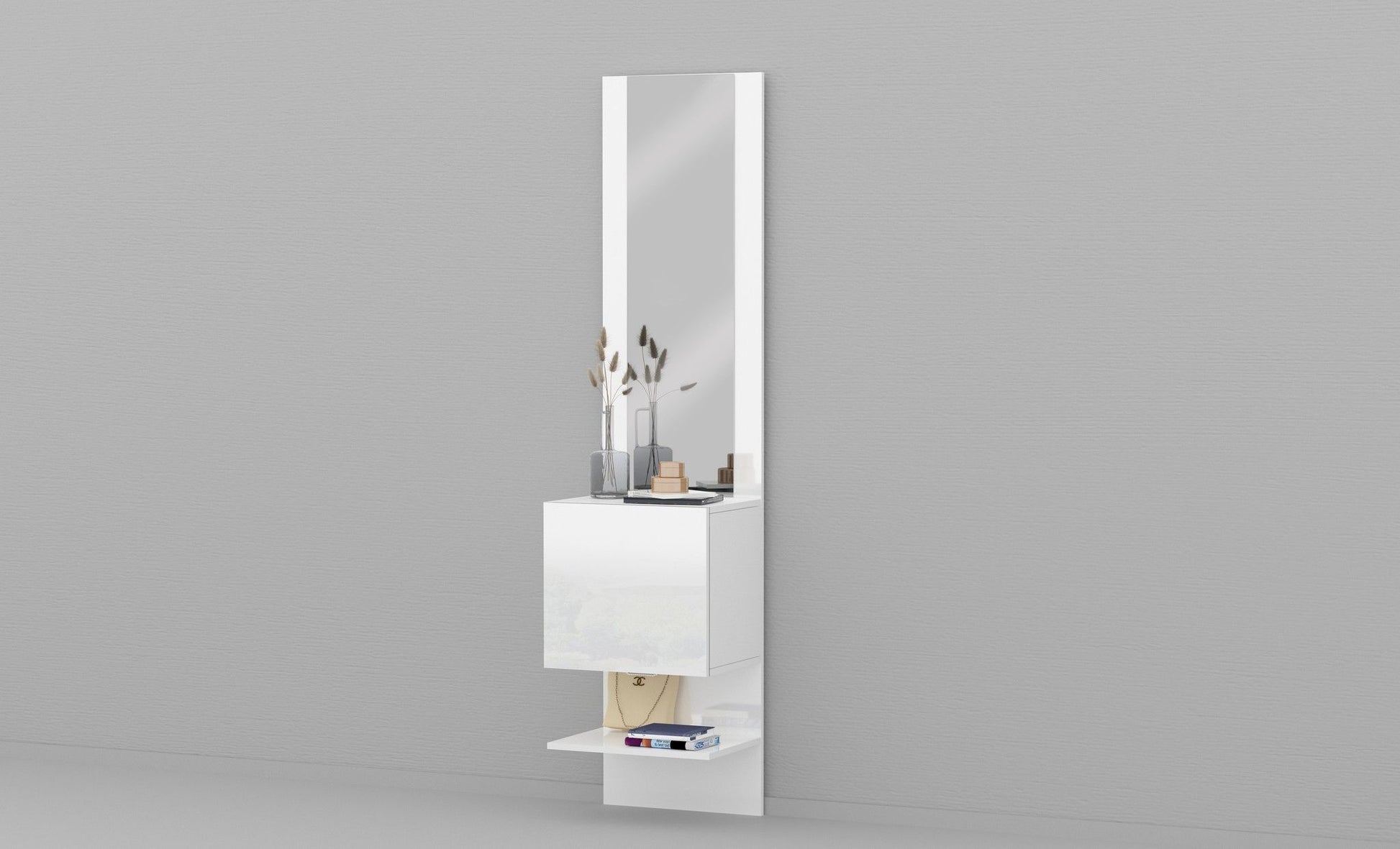 Pannello Specchiera KOMPACT con elemento ad 1 Anta Battente.