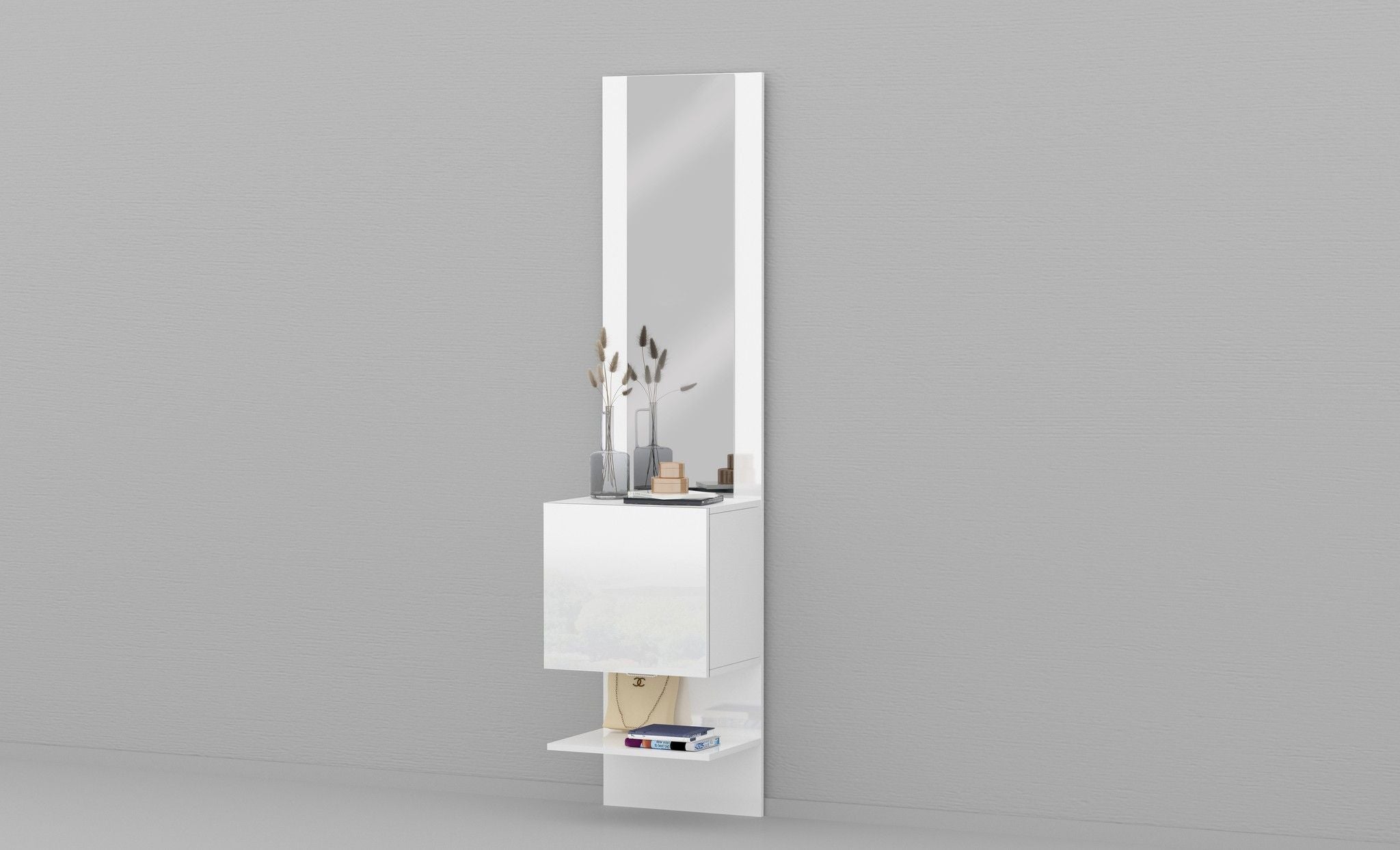 Pannello Specchiera KOMPACT con elemento ad 1 Anta Battente.