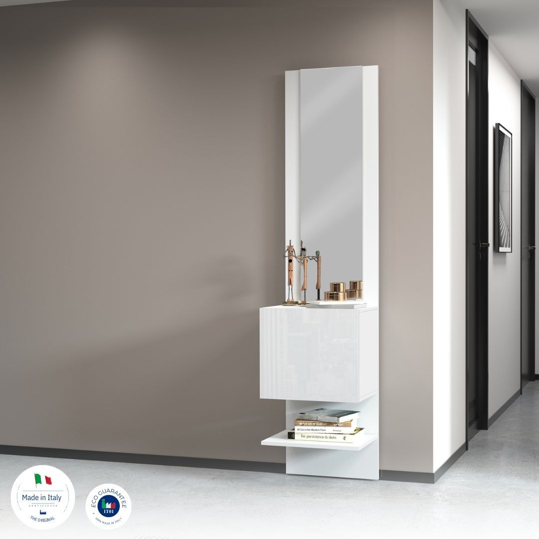 Pannello Specchiera KOMPACT con elemento ad 1 Anta Battente.