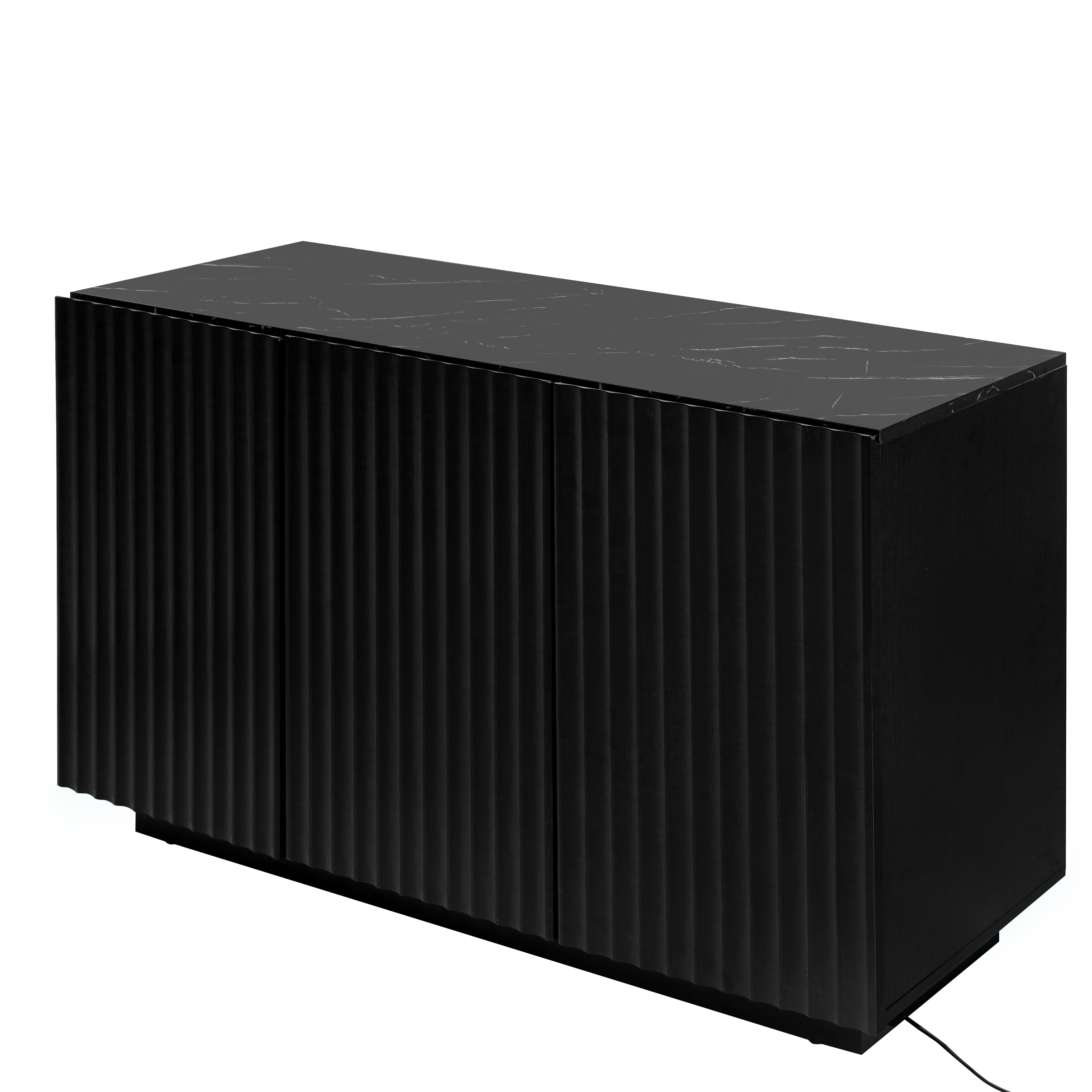 Credenza LED 3 Porte Ripiano Regolabile