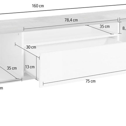 Porta tv SUNRISE 160 cm.