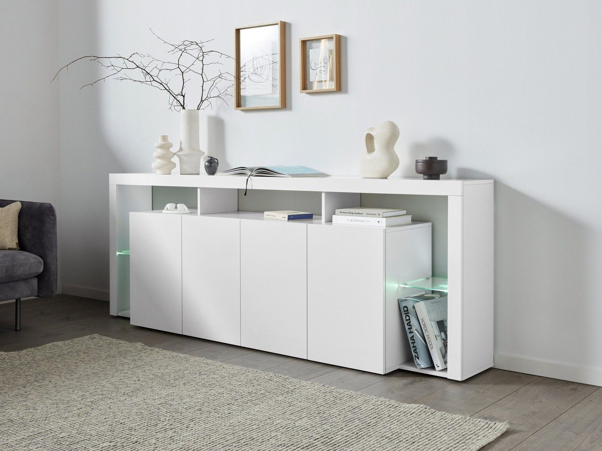Credenza ESSENTIAL 4 ante da 220 cm.