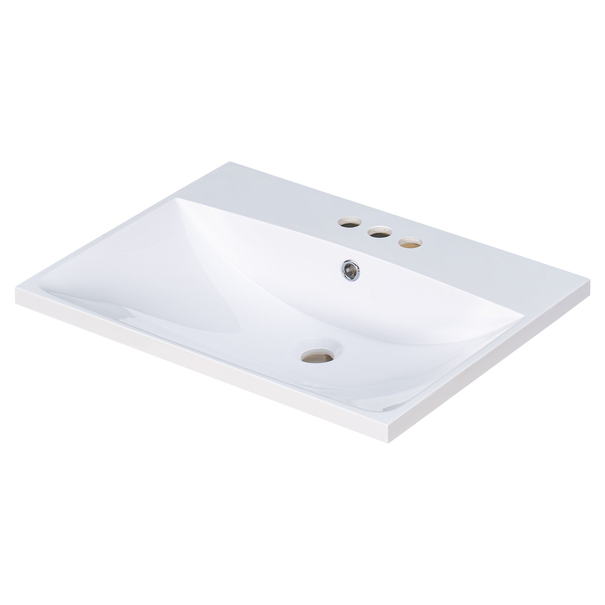 Piano Lavabo 61cm Ceramica Bianco