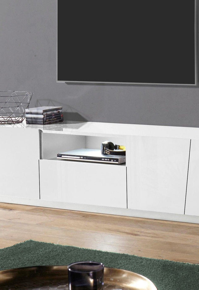 Porta tv VEGA 220 cm 4 ante battenti + 1 cassetto.