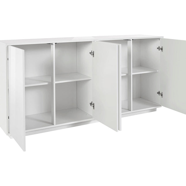 Credenza BLOOM da 180 cm - Bianco laccato lucido