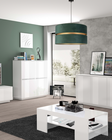 Credenza BLOOM da 180 cm - Bianco laccato lucido
