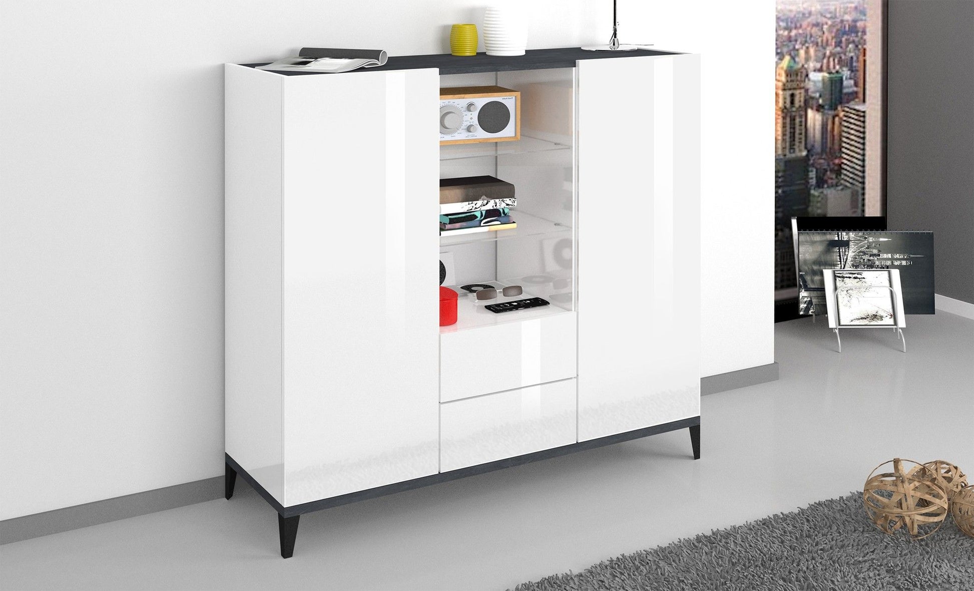 Credenza SUNRISE alta 120 cm.