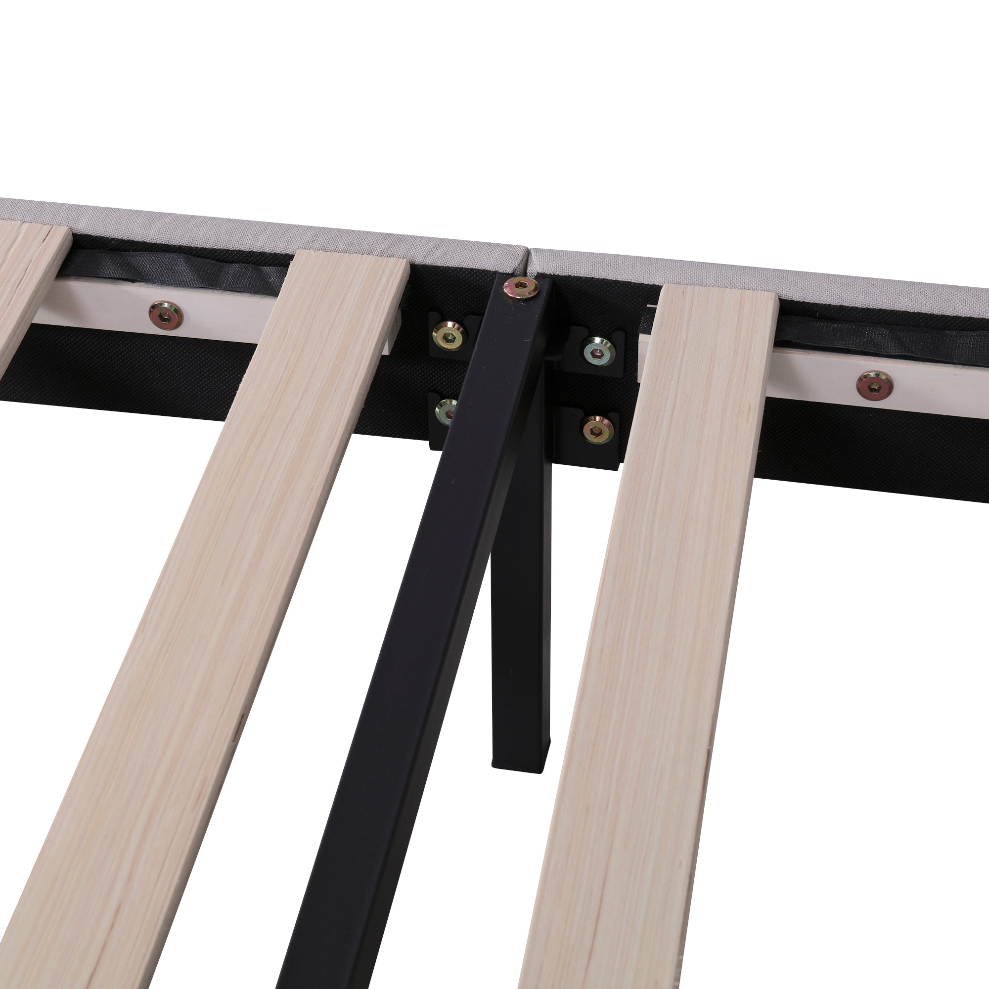 Letto Queen con LED e Ricarica USB Beige