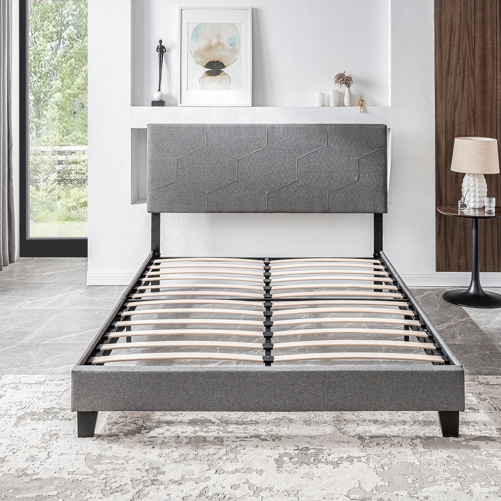 Letto Imbottito Facile RoyalRest Grigio