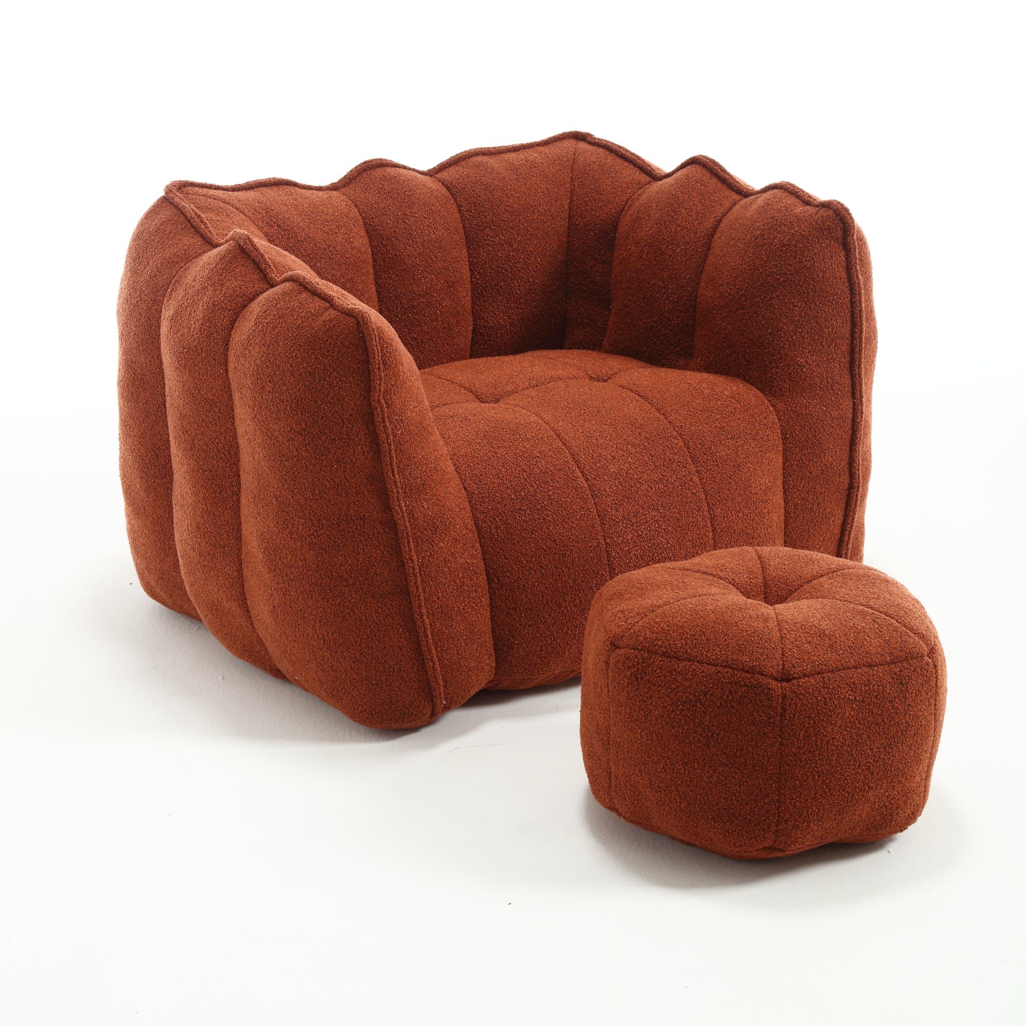 Cushy Square: Poltrona e Poggiapiedi in Schiuma Lusso