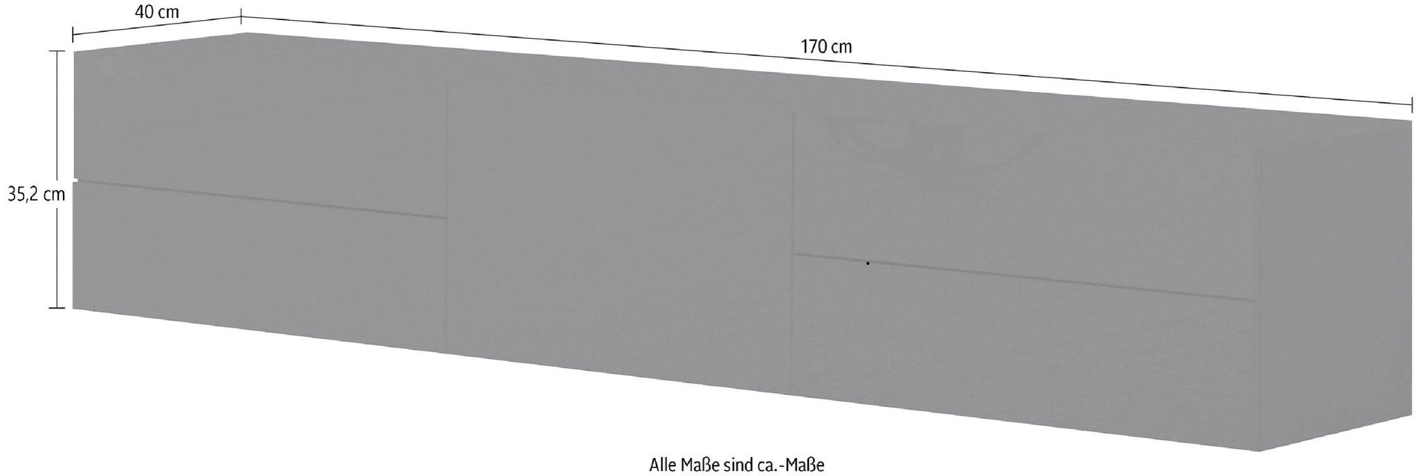 Porta tv METIS 170 cm con piedi 1 anta + 4 cassetti.