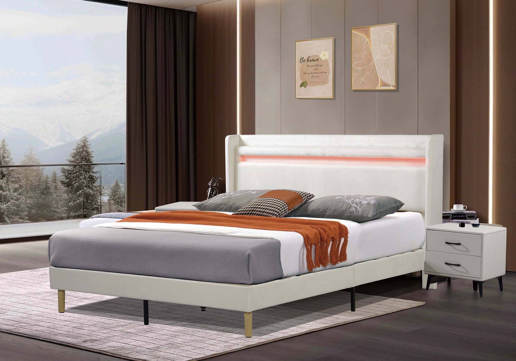 Letto LED Telecomando Cambiacolore