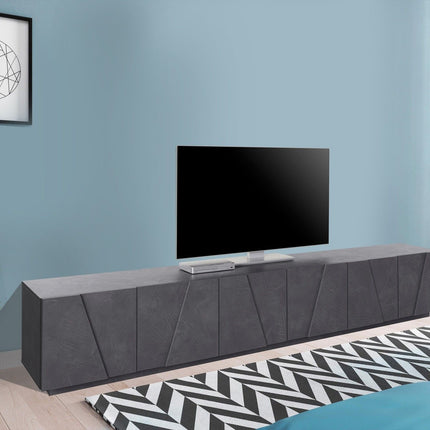 Porta tv PING 240 cm 6 ante battenti.