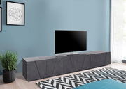 Porta tv PING 240 cm 6 ante battenti.