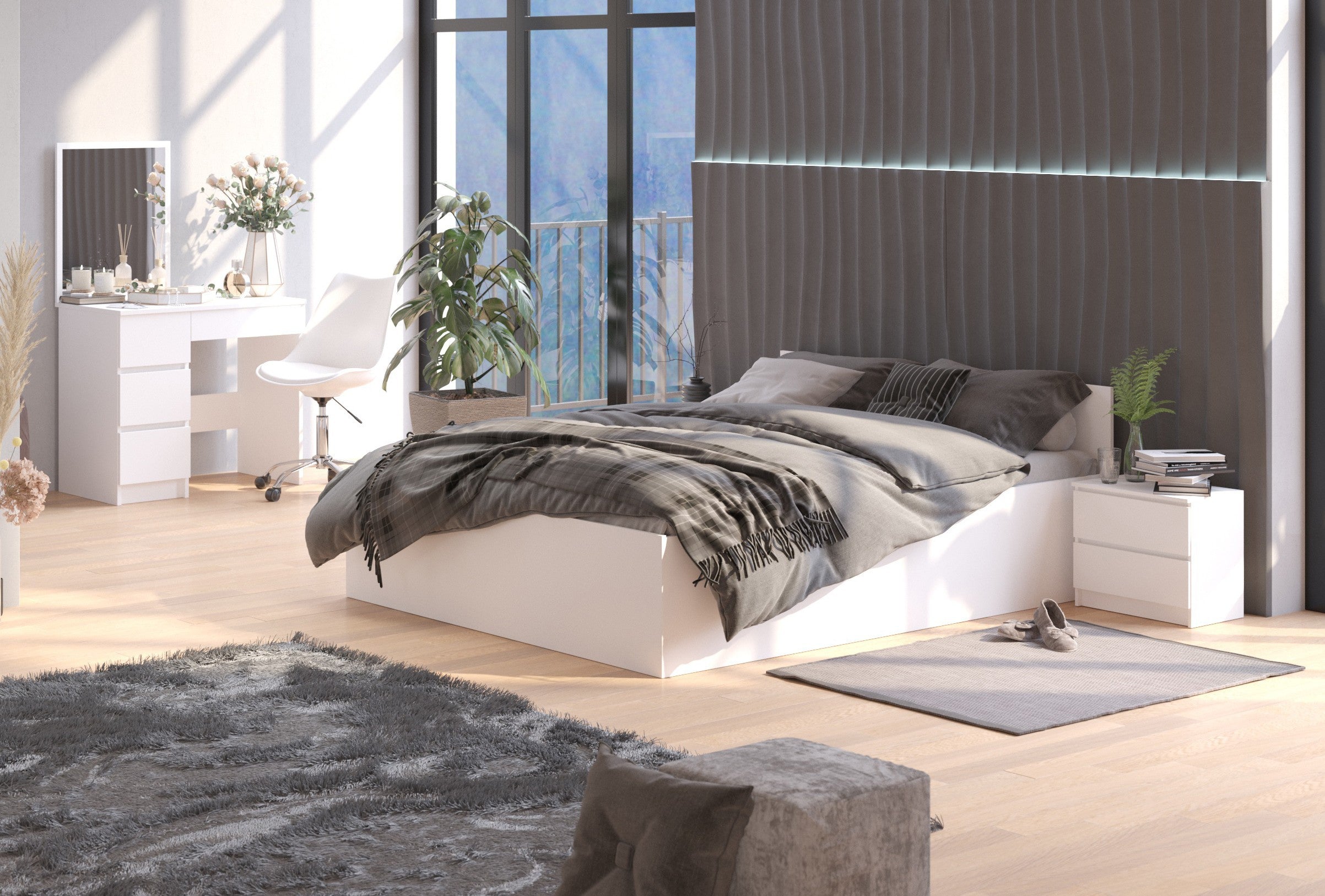 Rete Letto Metallica 100x200 cm con Sollevamento