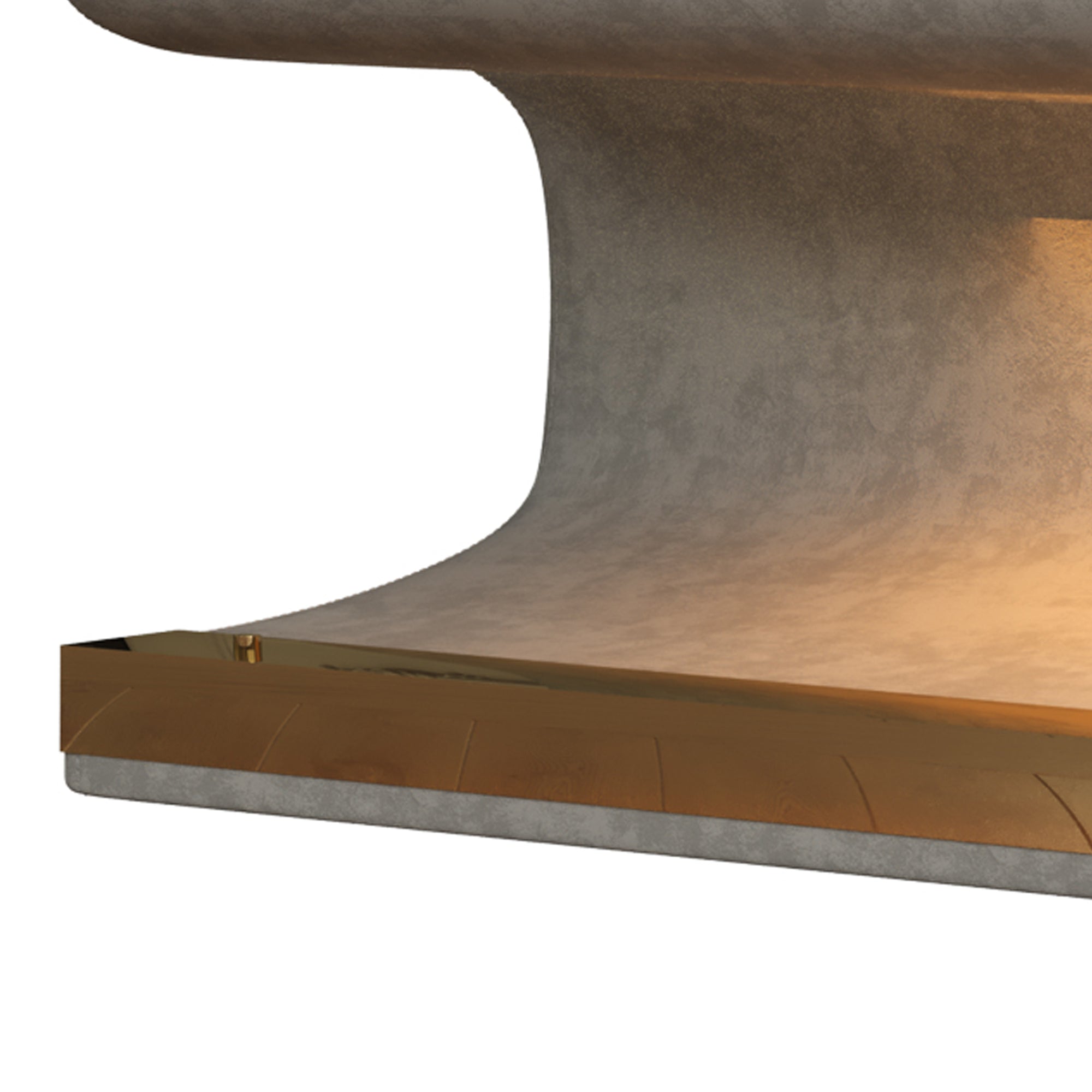 Panca Ingresso Pelle Grigia con LED