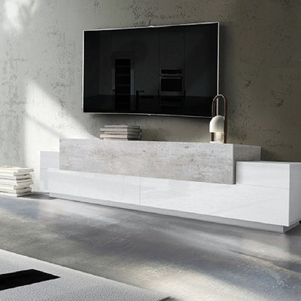 Porta tv CORO 240 cm 3 ante a ribalta.