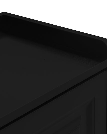 U-Can Shoe Storage Cabinet for Entryway with 3 Flip Drawers, Modern Shoe Organizer Cabinet, Free Standing Shoe Rack Black