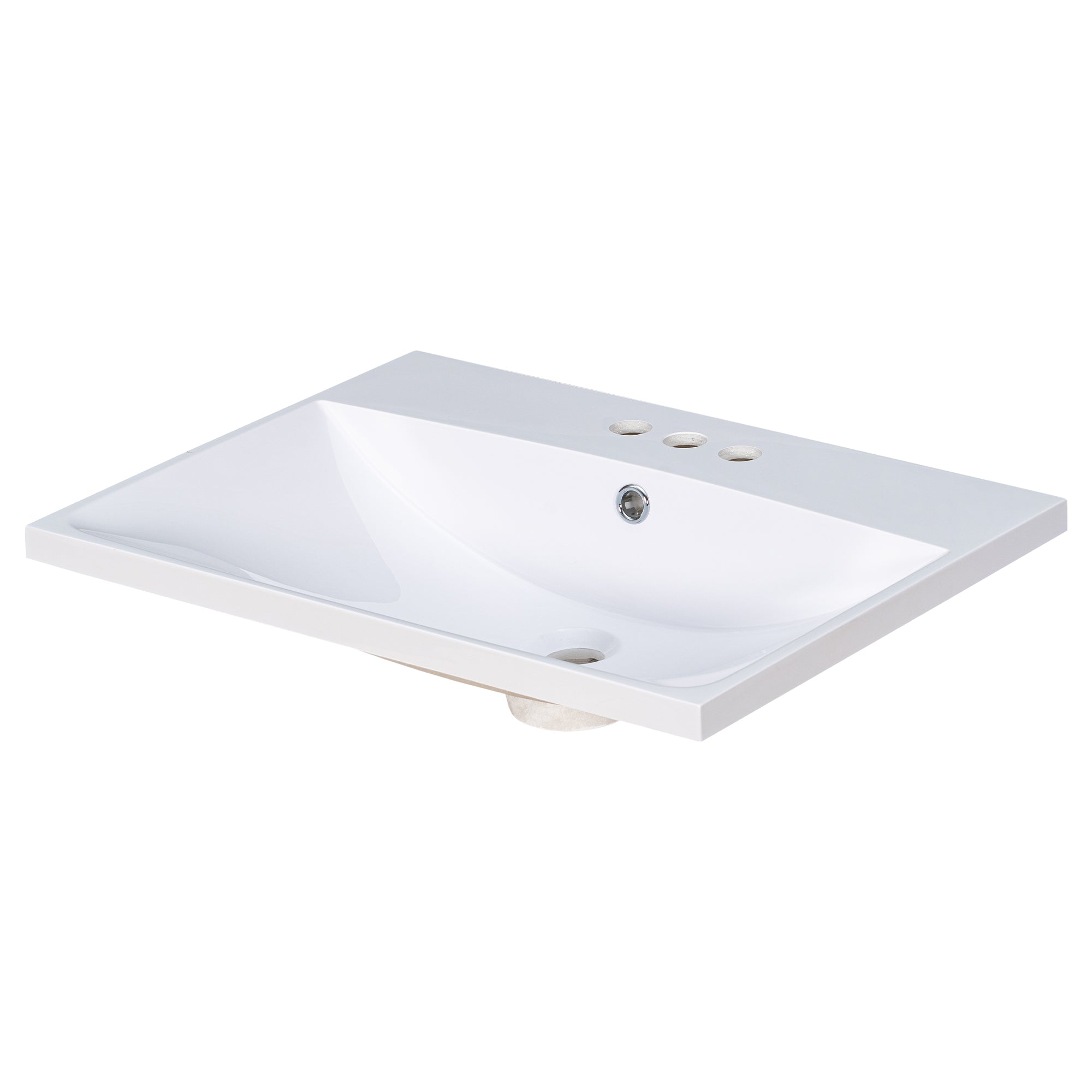 Piano Lavabo 61cm Ceramica Bianco