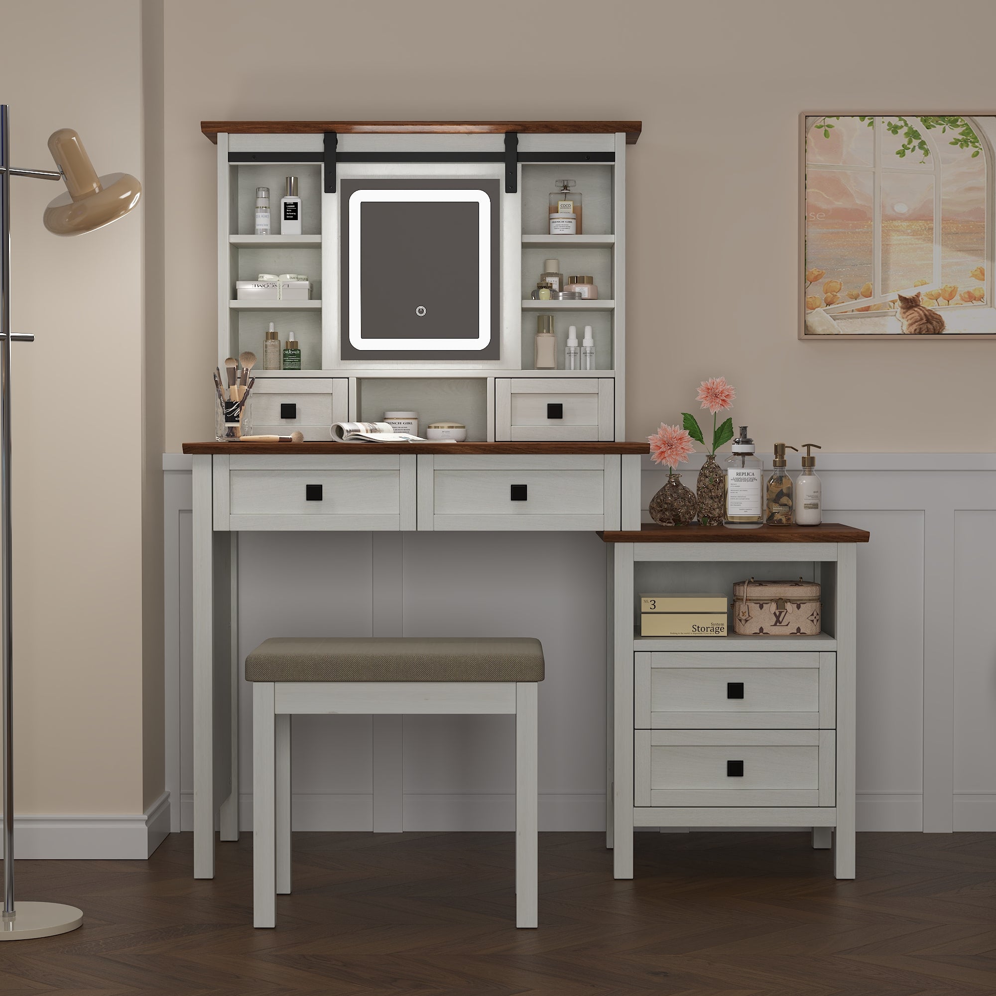 Toeletta con LED e Stazione Ricarica 118cm