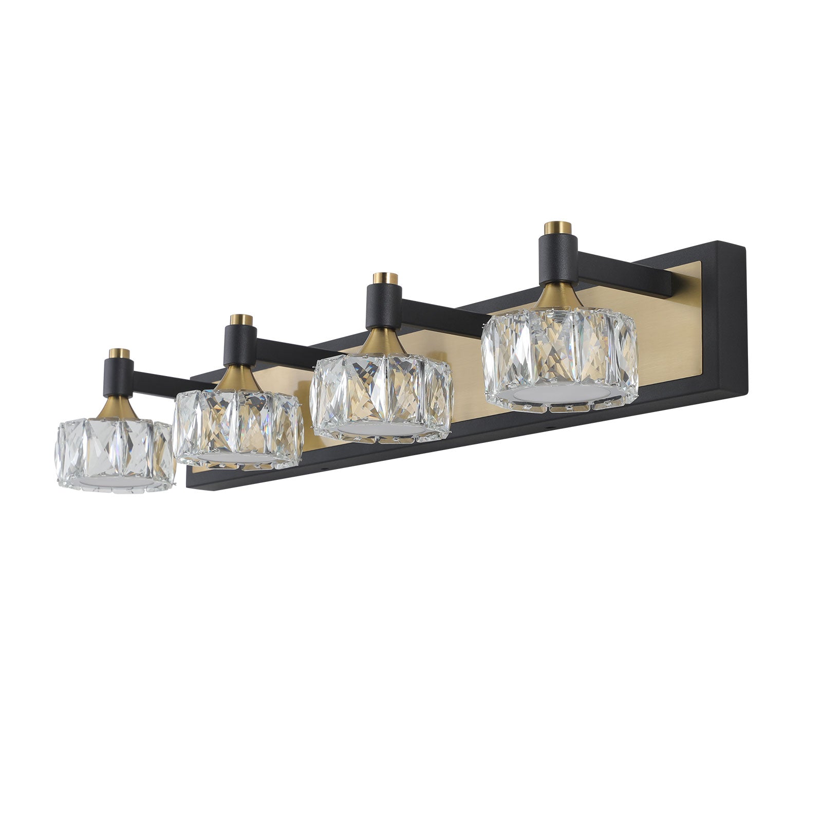 Lampada Bagno LED 4 Luci Cristallo Moderna