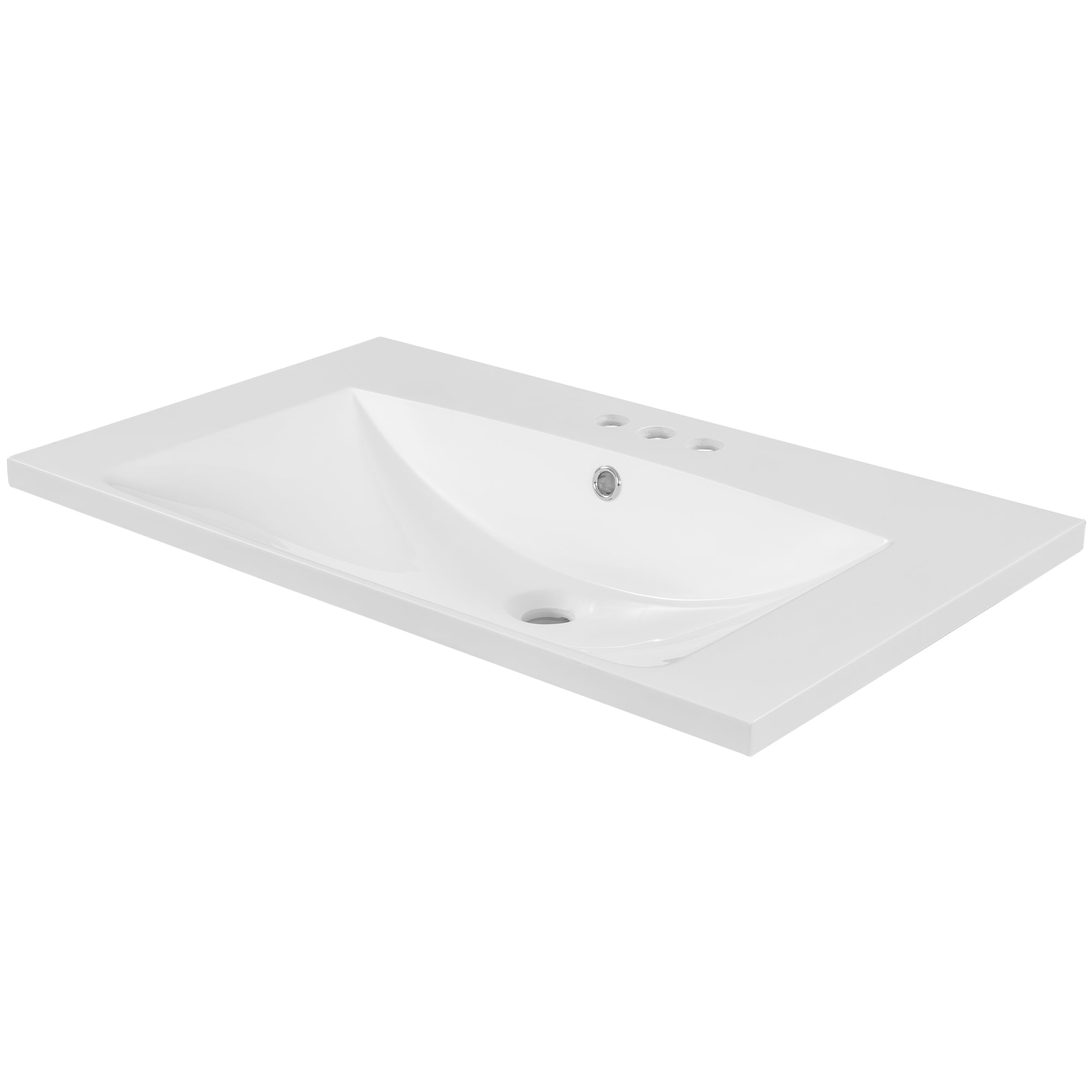 Piano Lavabo 76cm Ceramica Bianco