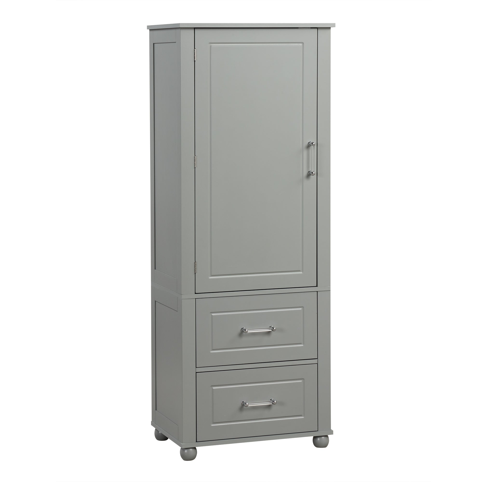 Mobile Bagno Alto Grigio 2 Cassetti 156cm