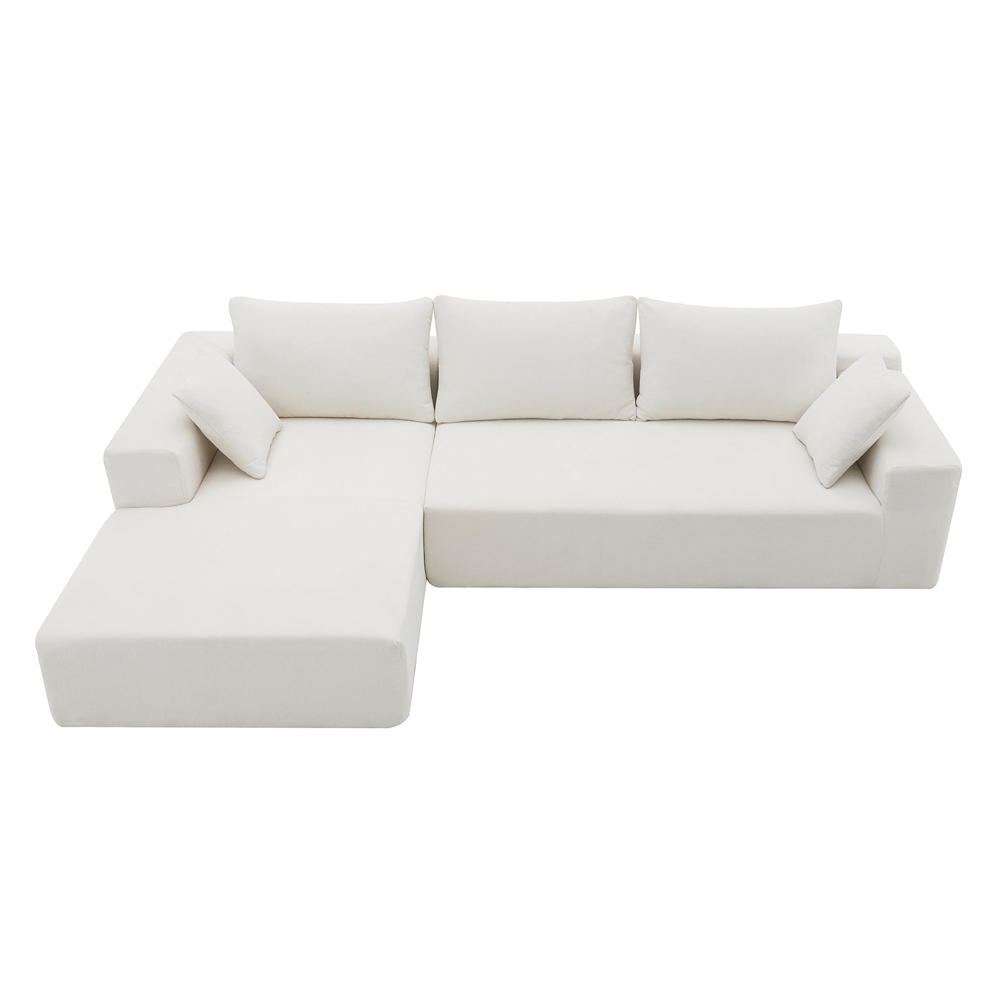 Divano Modulare Bianco 109x68cm