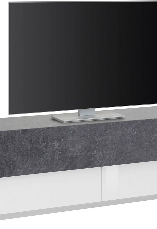 Porta tv CORO 200 cm 3 ante a ribalta.