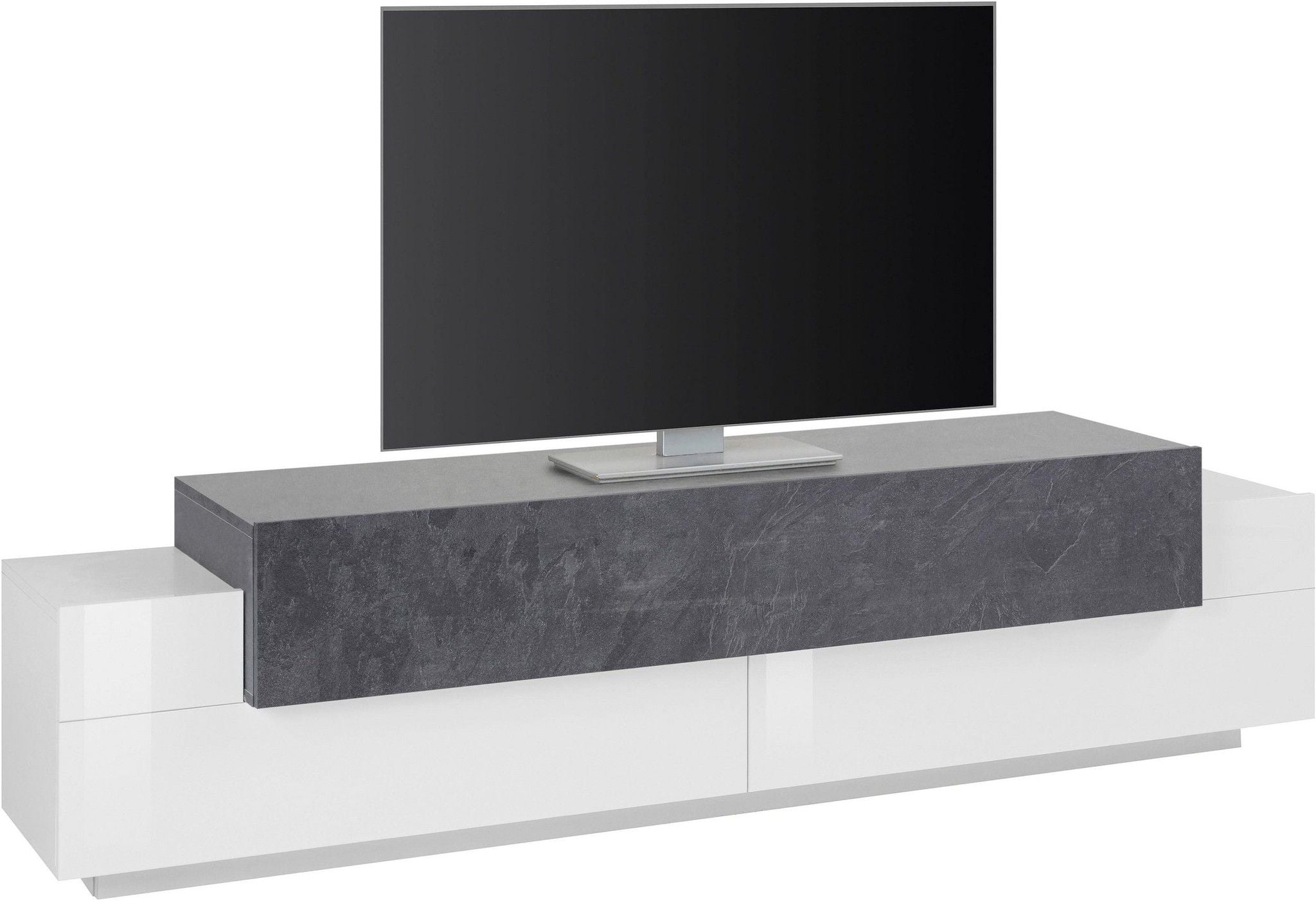 Porta tv CORO 200 cm 3 ante a ribalta.