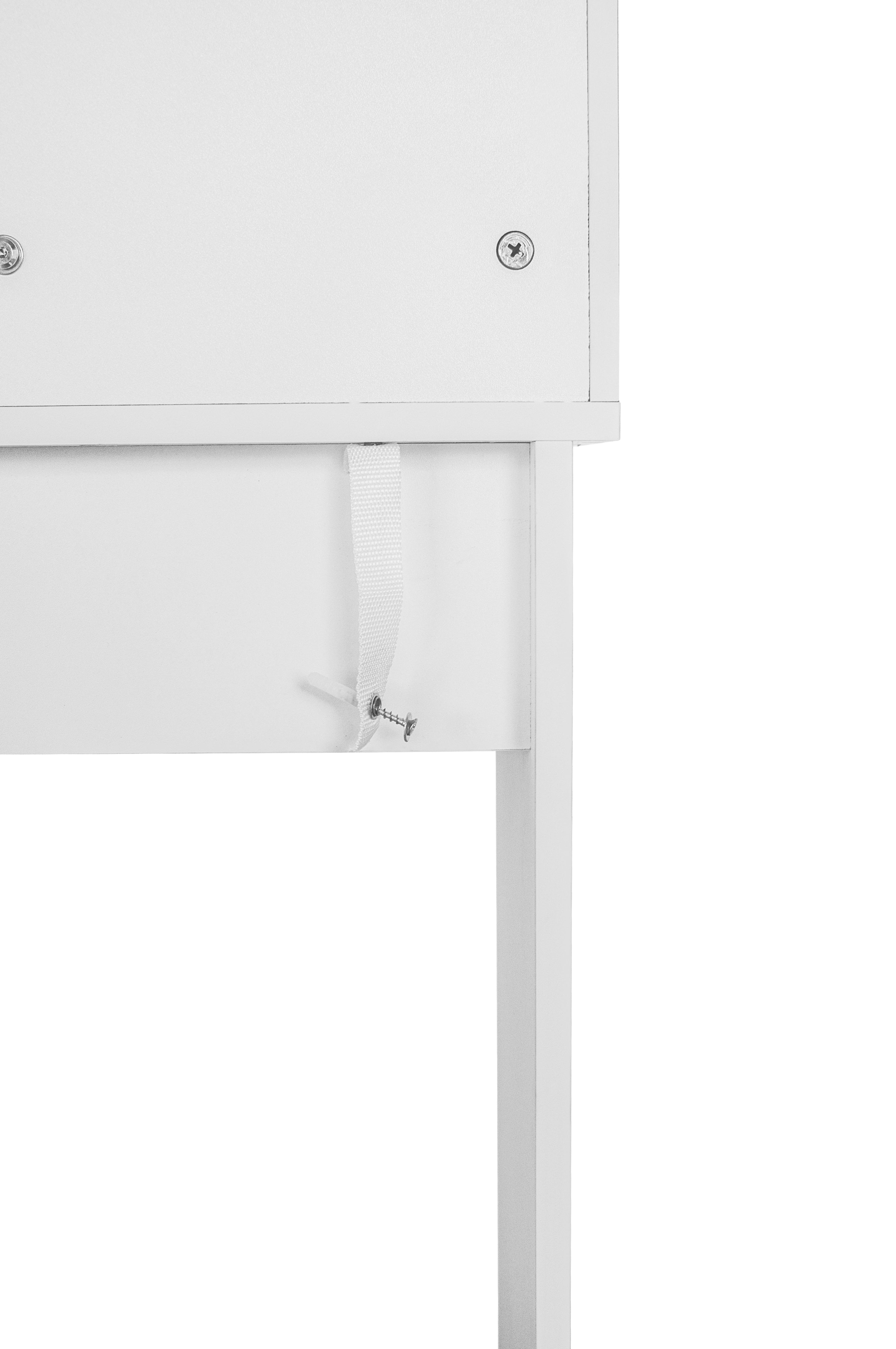 Toeletta Bianca con LED e 2 Cassetti