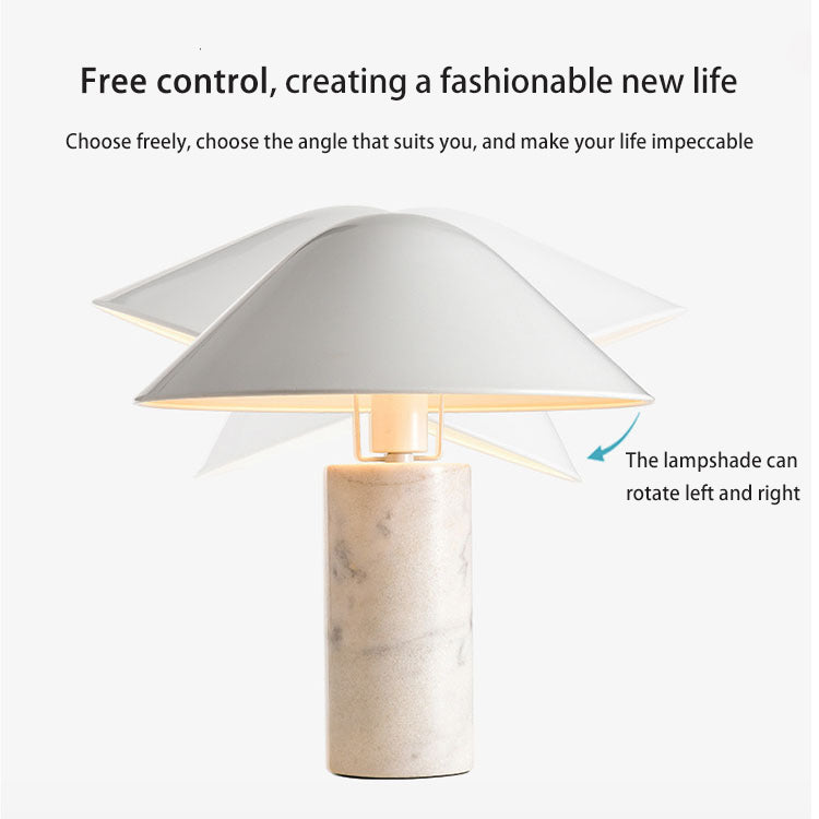 Lampada Tavolo Fungo Marmo Nordica