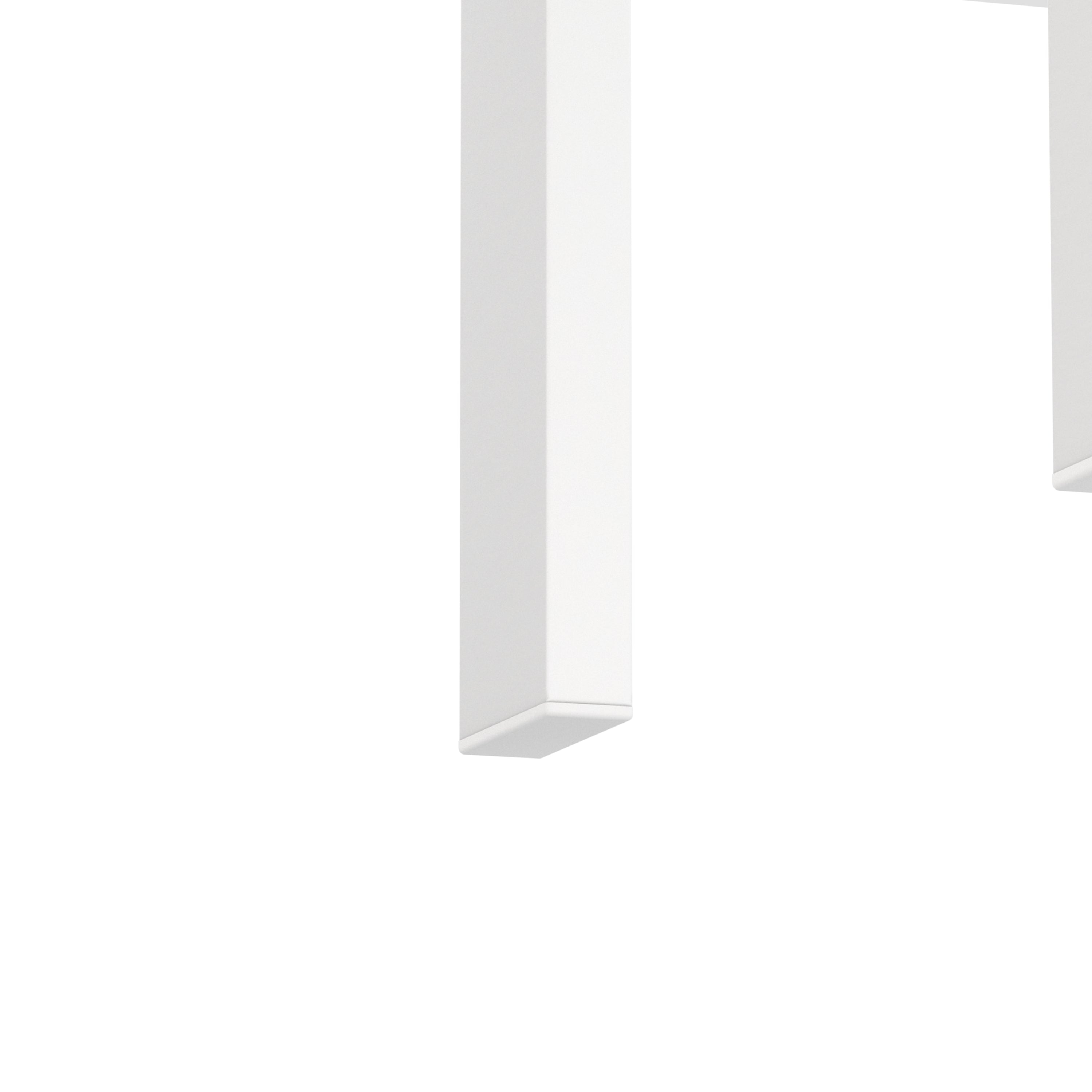 Set 2 Tavolini Vetro Temperato Quadrati