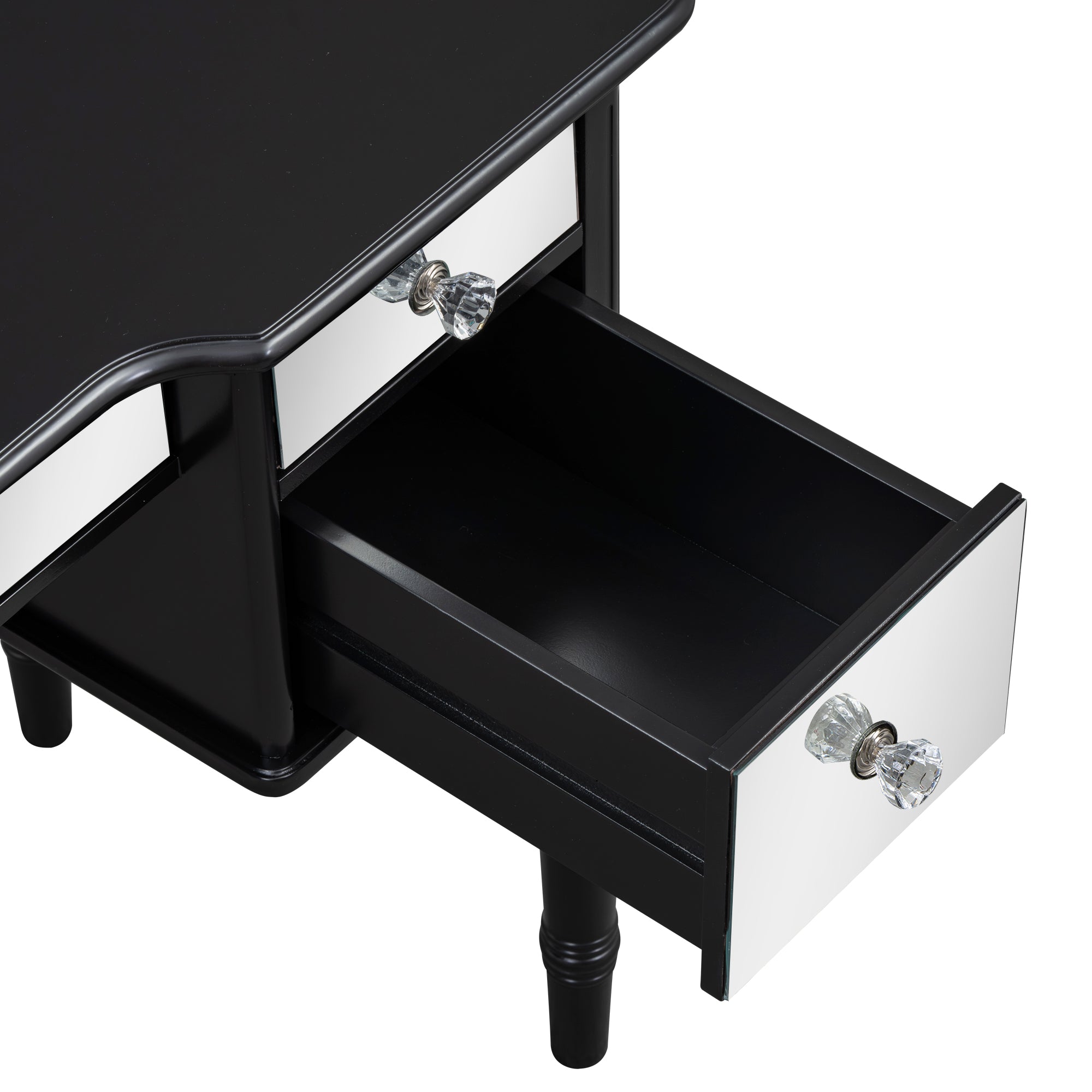 Set Toeletta Nera 109cm con Sgabello
