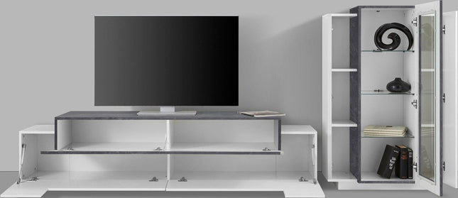 Soggiorno CORO con porta TV + vetrina.