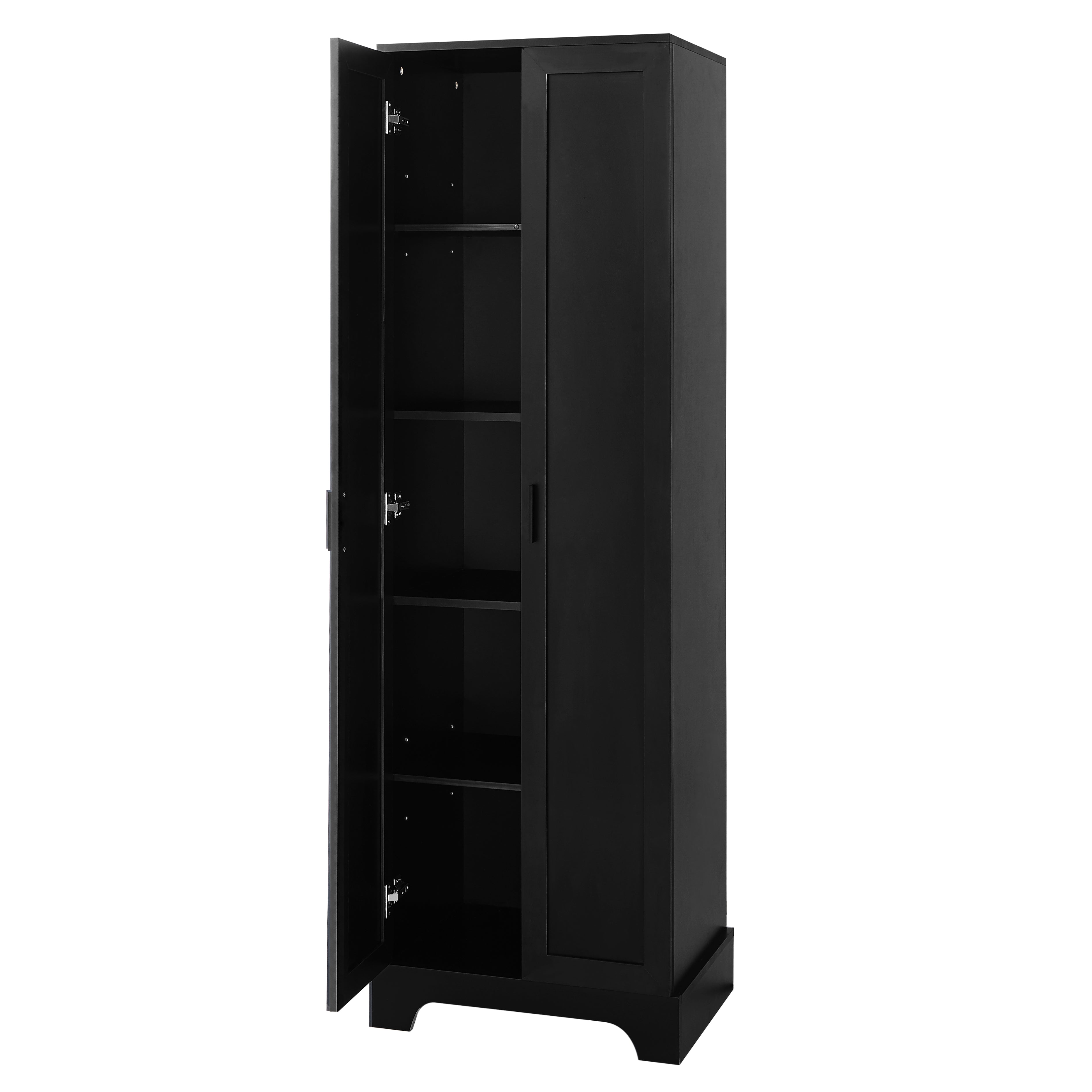 Mobile Alto Bagno Nero 2 Ante 181cm