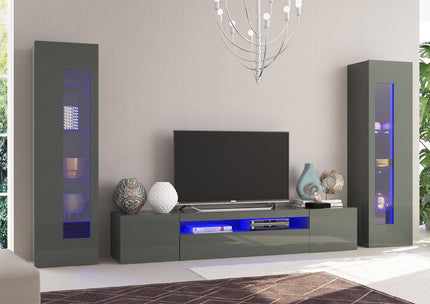 Soggiorno DAIQUIRI con porta TV e 2 vetrine.