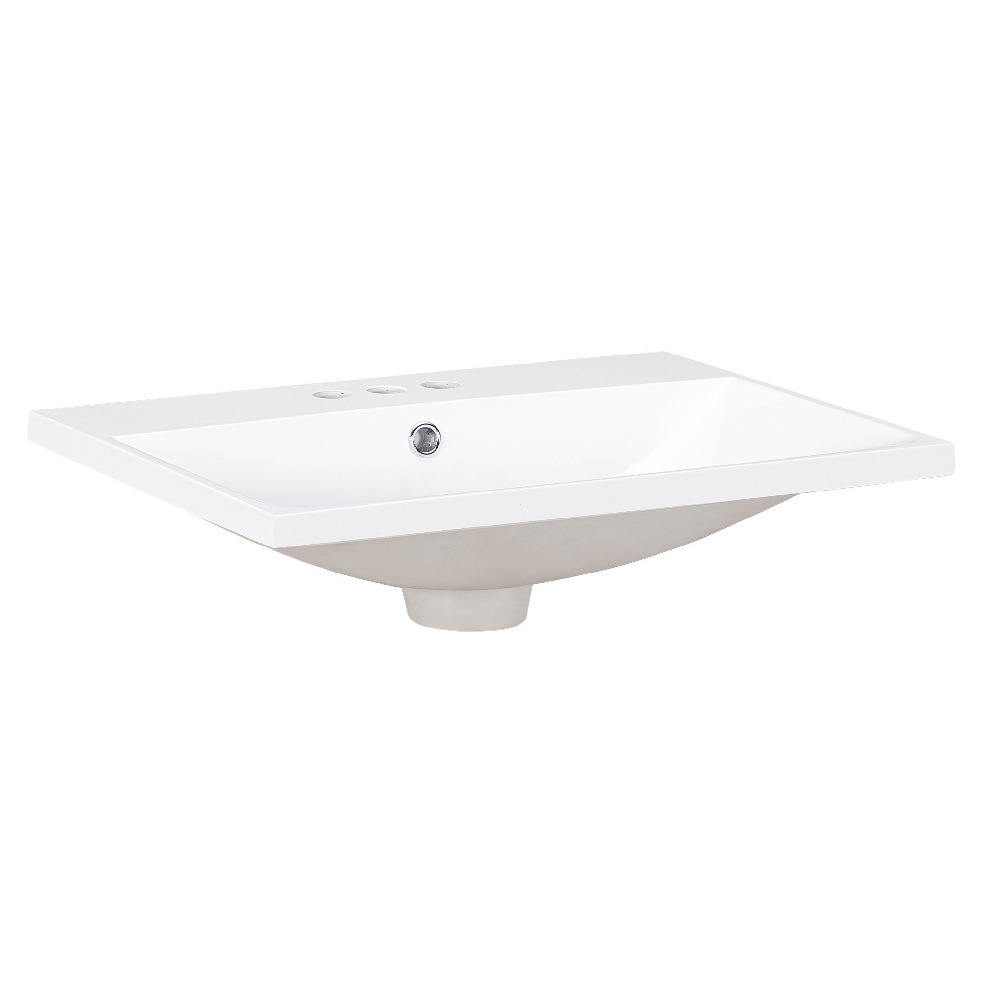 Piano Lavabo 61cm Ceramica Bianco