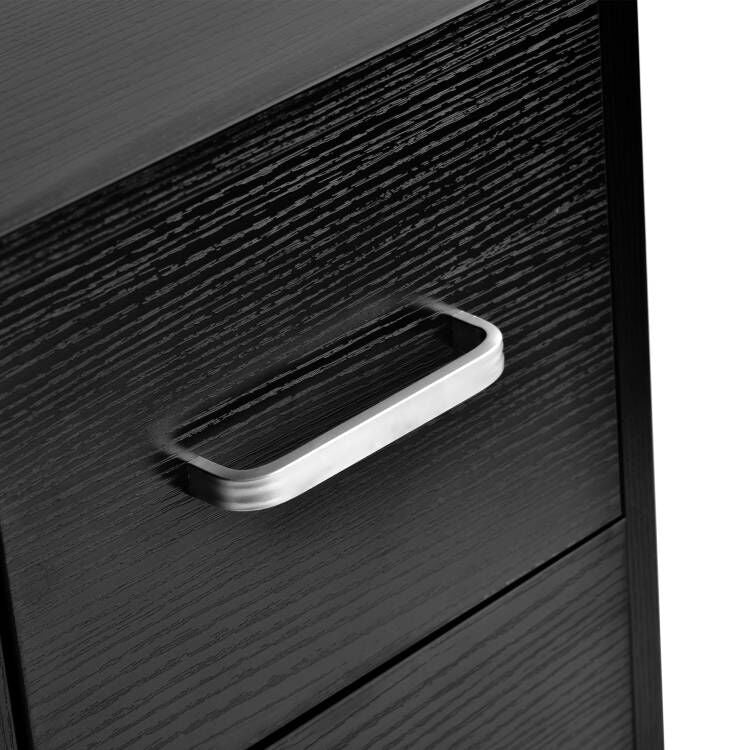 Scrivania Ufficio Nero Bianco con Cassetti