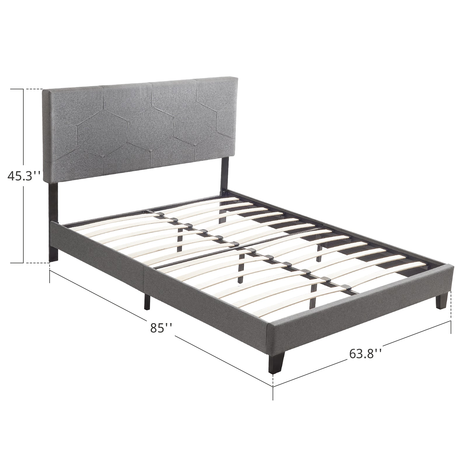 Letto Imbottito Facile RoyalRest Grigio