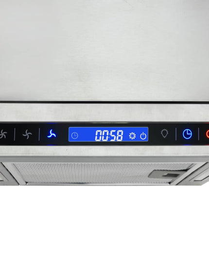 Cappa a Isola con Display LCD e Sensore Touch 756 m³/h LED