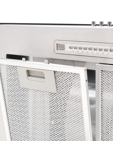 Cappa Aspirante a Muro 90 cm Acciaio Inossidabile 756 m³/h LED