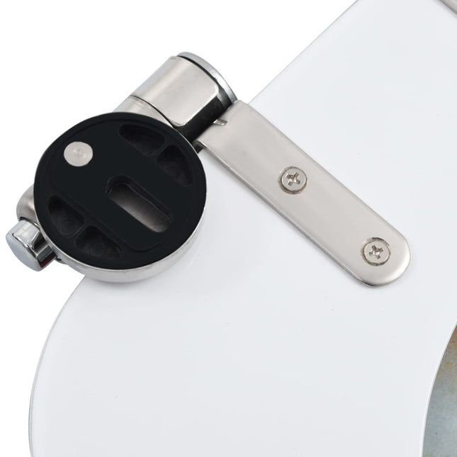Tavoletta WC Coperchio a Chiusura Morbida MDF Design Ciottoli