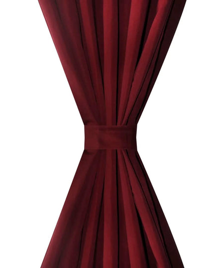 Tende Micro-Raso Bordò 2 pezzi con Occhielli 140 x 225 cm