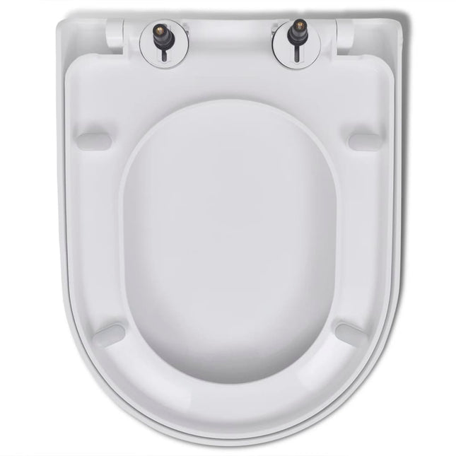 Copriwater Ammortizzato e Sgancio Rapido Bianco Quadrato