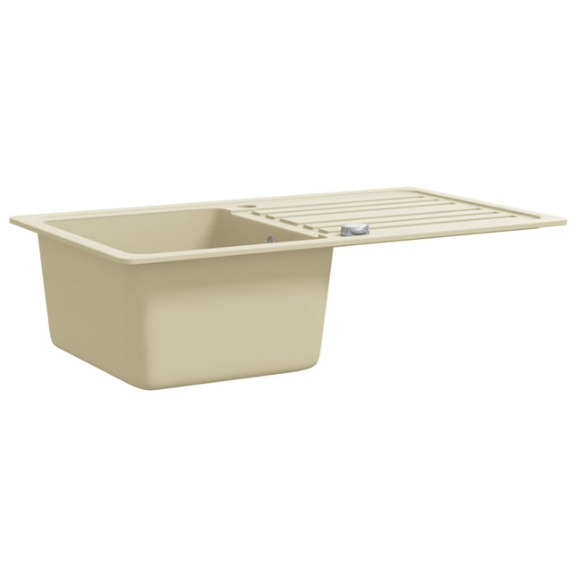 Lavello da Cucina in Granito Vasca Singola Beige