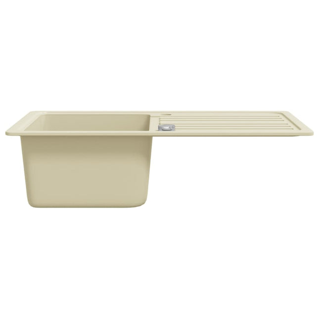 Lavello da Cucina in Granito Vasca Singola Beige