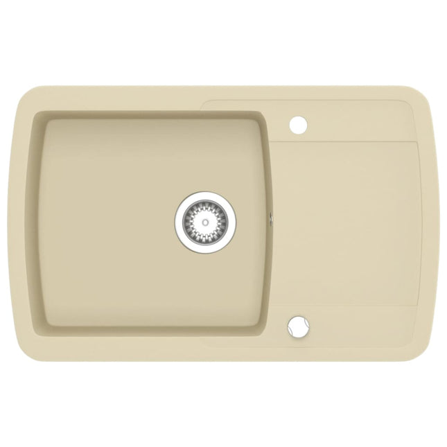 Lavello da Cucina in Granito Vasca Singola Beige